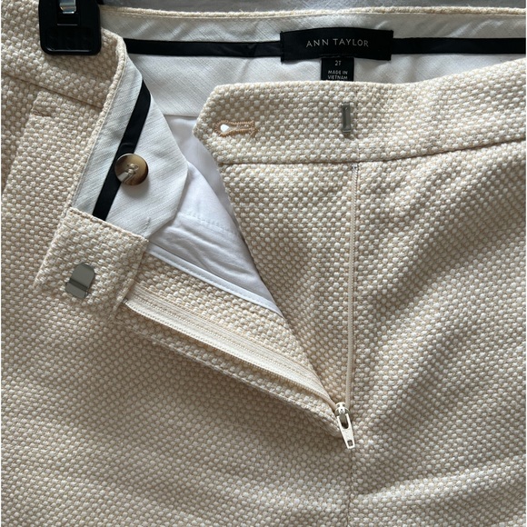 Ann Taylor Textured Ankle Work Pants - Picture 7 of 8